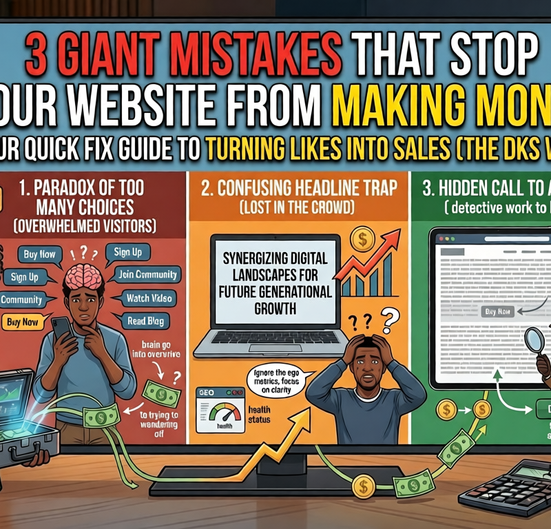 3 giant mistakes that stop your website from making money