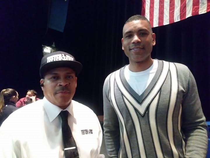 Darryl Minchenko with Allan Houston
