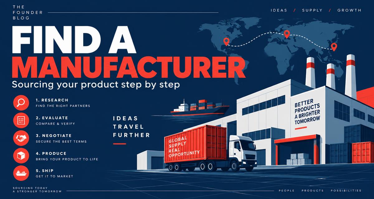 How to find a manufacturer for your product