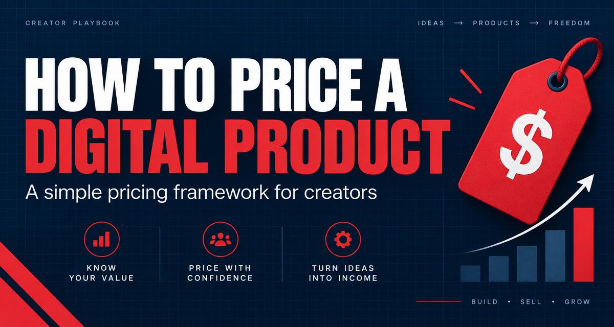 How to price a digital product without guessing