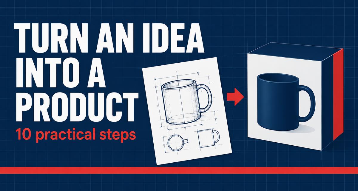 How to turn an idea into a product people can actually buy