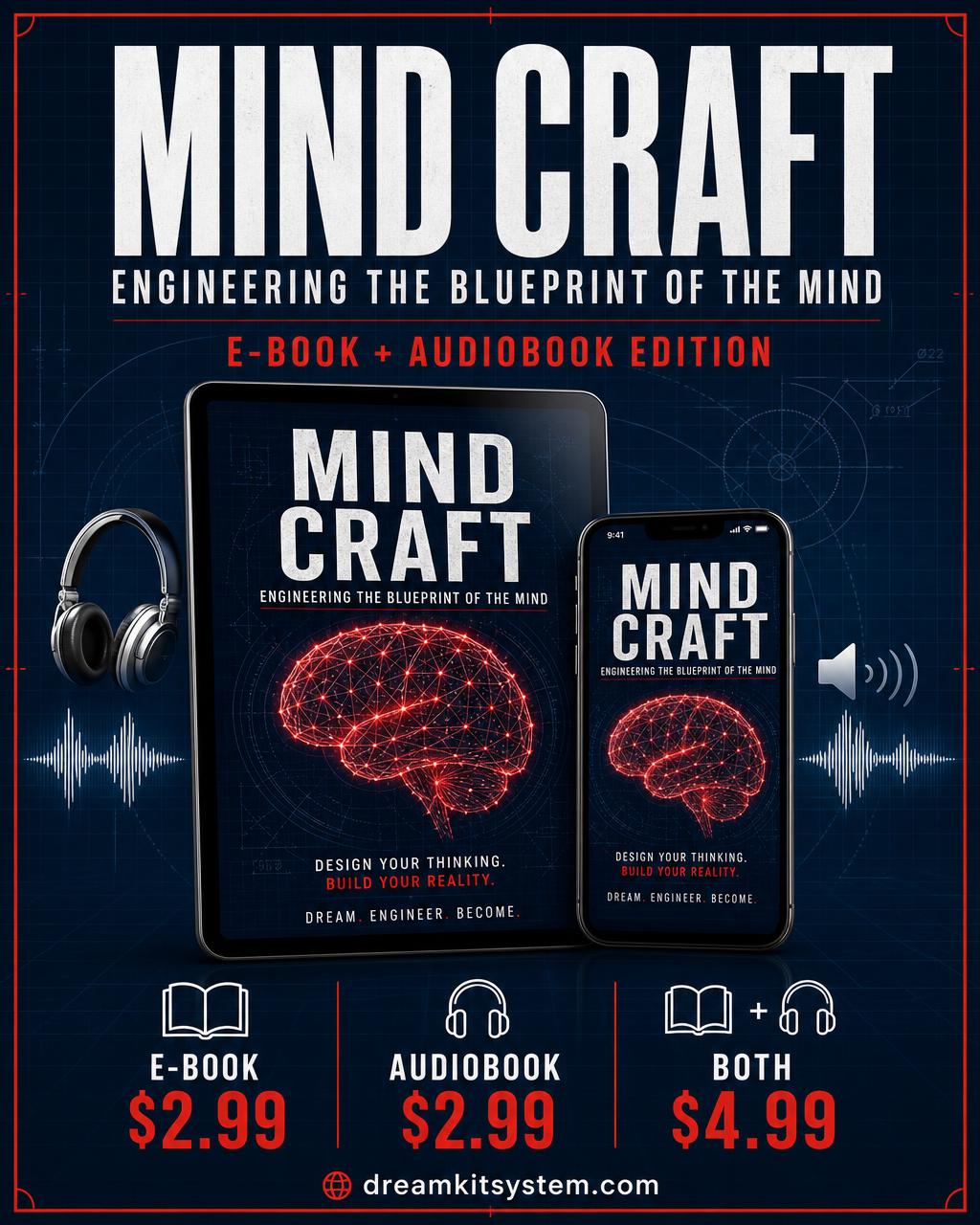 Mind Craft — Engineering the Blueprint of the Mind — digital product poster