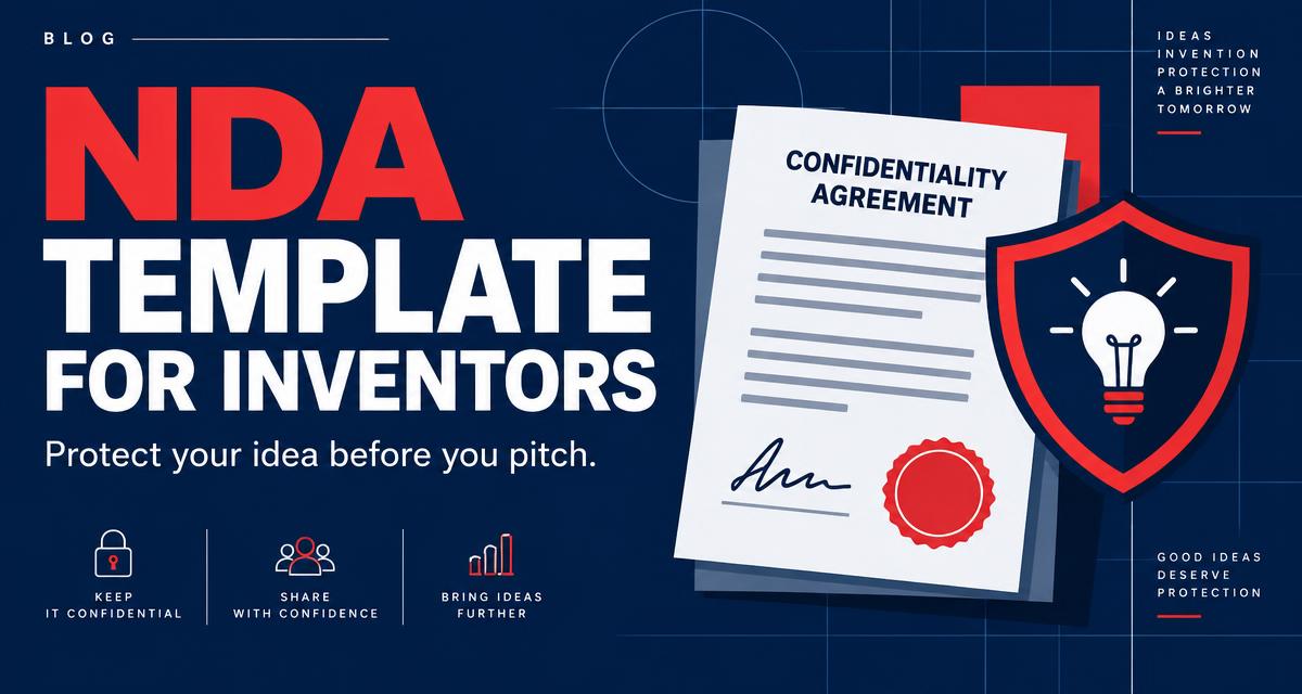 NDA template for inventors: protect the idea before you show it