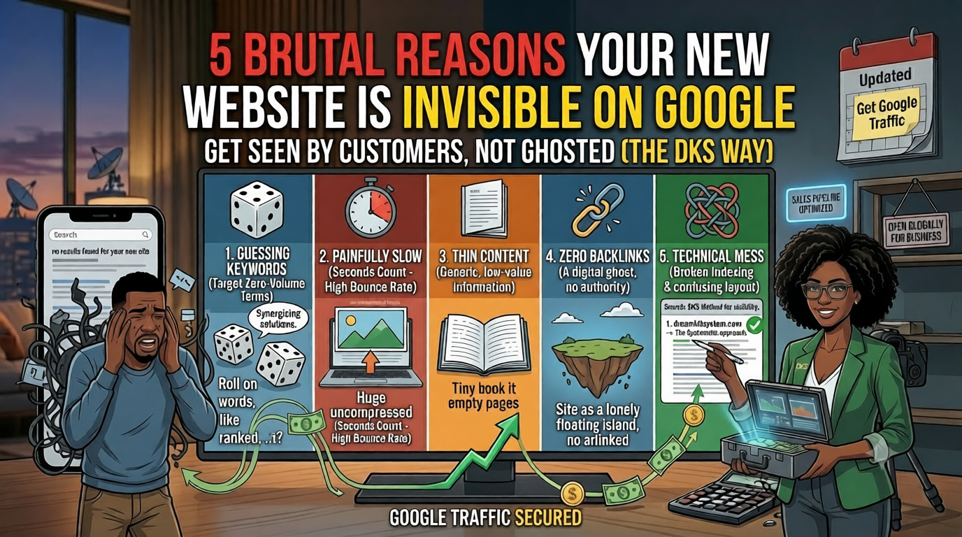 5 Brutal Reasons Your New Website Is Invisible on Google