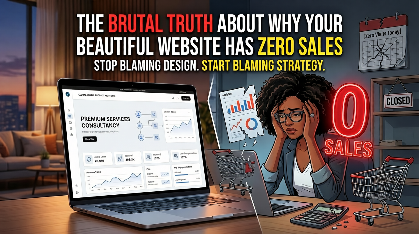 The Brutal Truth About Why Your Beautiful Website Has Zero Sales